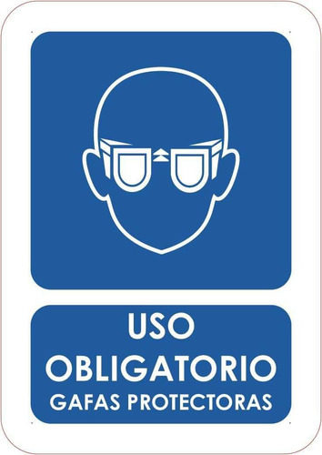 Señaletica Uso Obligatorio Gafas Protectoras 21x14,8cm