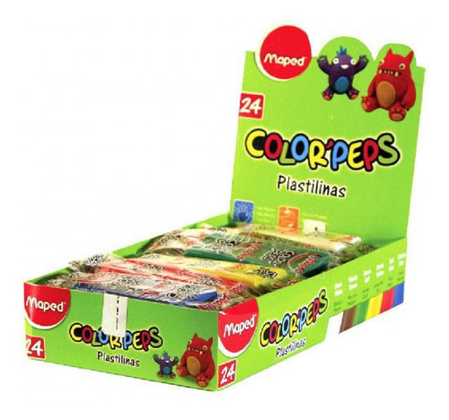 Plastilina Maped Color Peps 20 Grs X 24 Unidades Surtidas