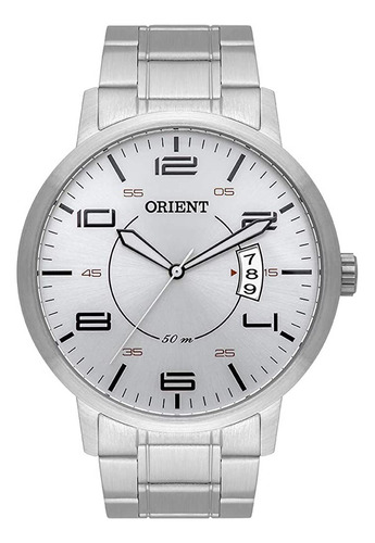 Relógio Orient Prata Analógico Masculino Mbss1381 S2sx
