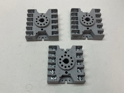 Tyco,27e123,relay Base Lot Of 3 Ccs