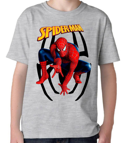 Camiseta Remera Algodon Spiderman En Varios Colores