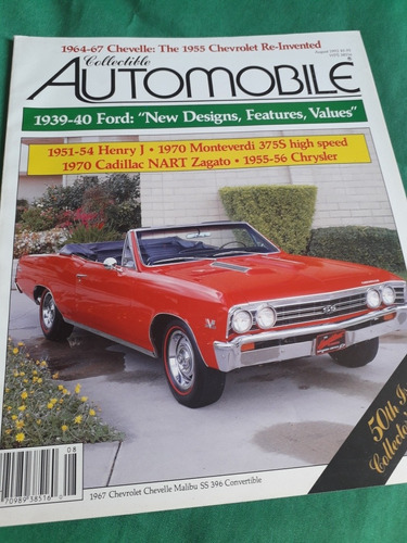 Revista Collectible Automobile De Agosto 1992