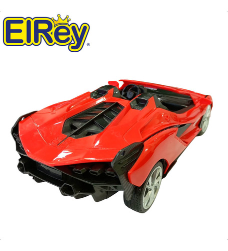 Auto A Control Remoto Rc Volante+ Pedalera Deportivo El Rey