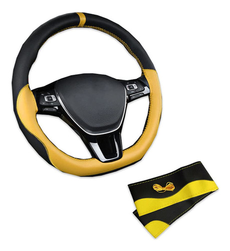 Funda Para Volante Coche Tipo D 15  Piel Sintetica Universal