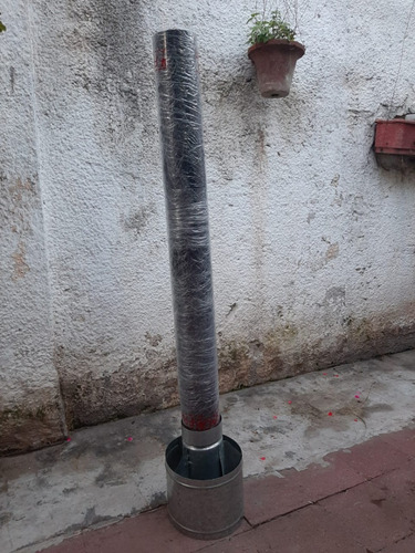 Imagen 2 de 2 de Sombrero Y Caño De Acero Inoxidable Para Salamandra
