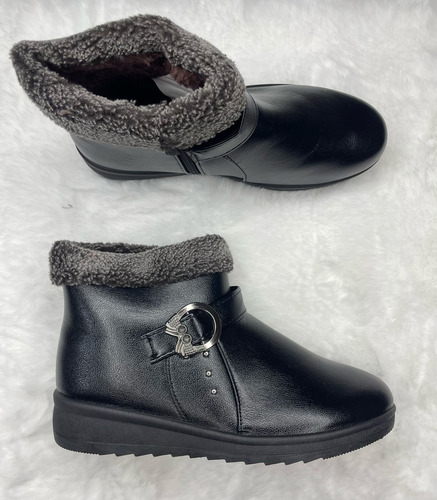 Botín Con Chiporro Zapatos Señora Otoño Invierno Bota