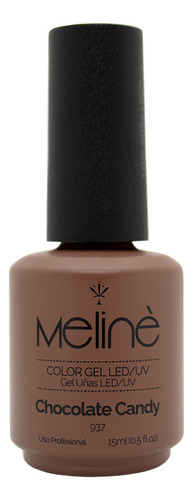 Esmalte de uñas color semipermanente Meliné ESMALTE SEMIPERMANENTE Nude de 15mL de 1 unidades color Chocolate Candy 937