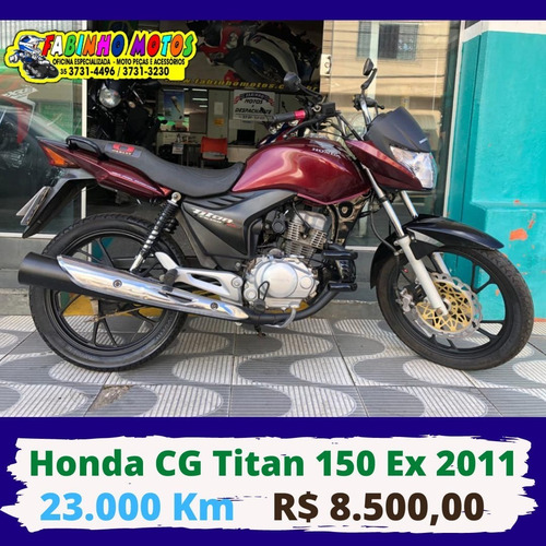 Honda Cg 150 Titan Ex 2011 Vermelha Novíssima!!!