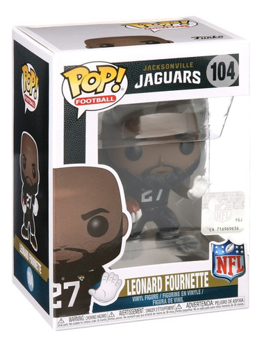 Funko Pop! Nfl Jaguars - Leonard Fournette #104