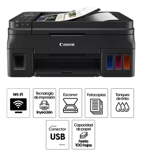 Impresora Multifuncional Canon G4110 de Inyección