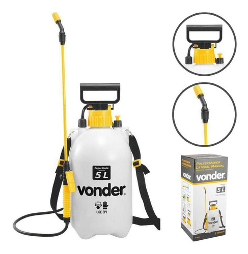 Pulverizador Vonder Lateral 5l Com Compressão Prévia - Pl005