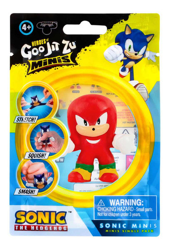 Mini Boneco Elástico Do Knuckles - Goo Jit Zu Sonic