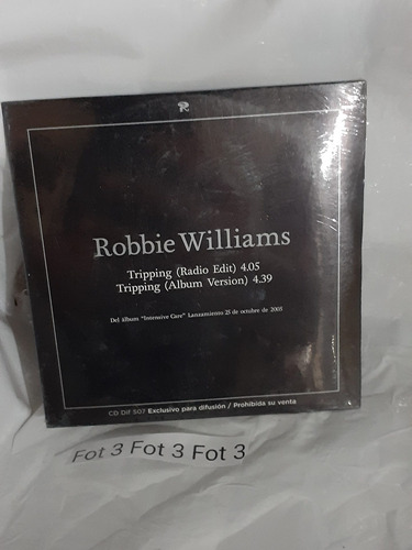 Robbie Williams Cd 2 Temas Tripping Promo