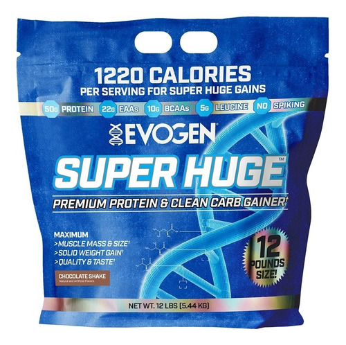 Proteina Ganador Evogen Super Huge Bcaa Eaas 12 Libras Sabor Chocolate Shake