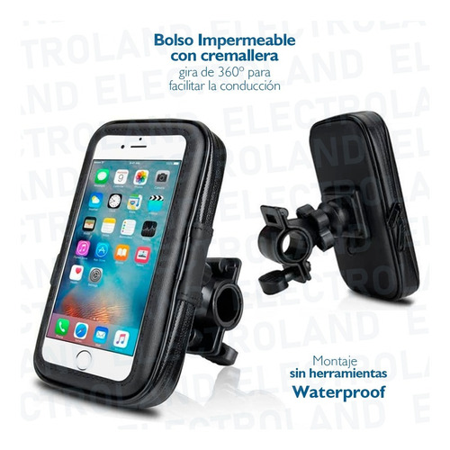 Imagen 3 de 10 de Funda Bolso Impermeable Para Celular 360º Bicicleta Moto