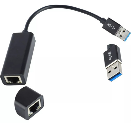 Adaptador Usb-c A Rj45 Ethernet Lan Red 1000 Mbps  Speed