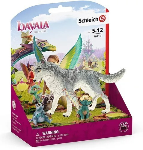 Set 3 Muñecos Lykos Nugur Y Piuh Juguete Schleich Bayala