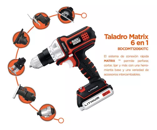 Taladro Matrix Black & Decker Kit 6 En 1 Multiherramientas 2