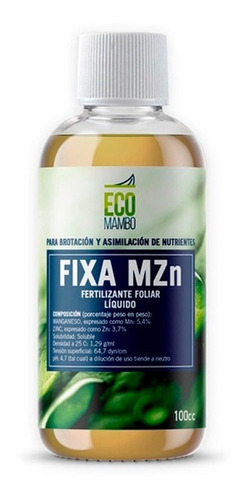 Ecomambo Fixamzn Fertilizante Organico (magnesio Zinc) 100cc