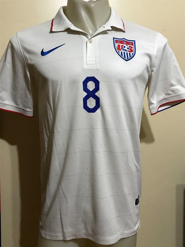 Camiseta Estados Unidos Mundial Brasil 2014 Dempsey #8 T. M