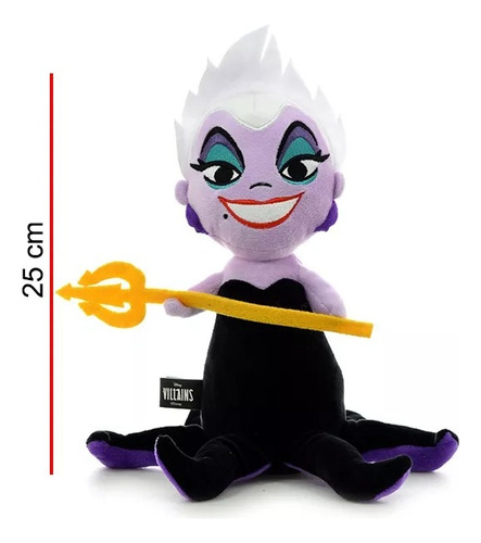 Imagen 4 de 5 de Peluche Ursula La Sirenita Disney 25cm Phi Phi Playking