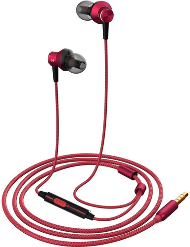 Auriculares Aitalk Mr1, Con Cable/rojo/microfono