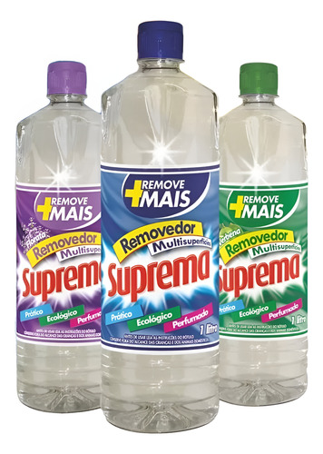 Multiuso Suprema 1 Litro Limpeza Geral (c/ 03 Un + Gatilho)