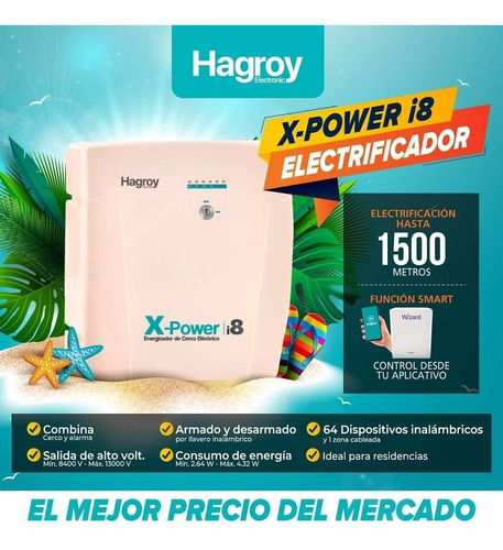 Cerca Electrica Electrificador Hagroy X-power I8