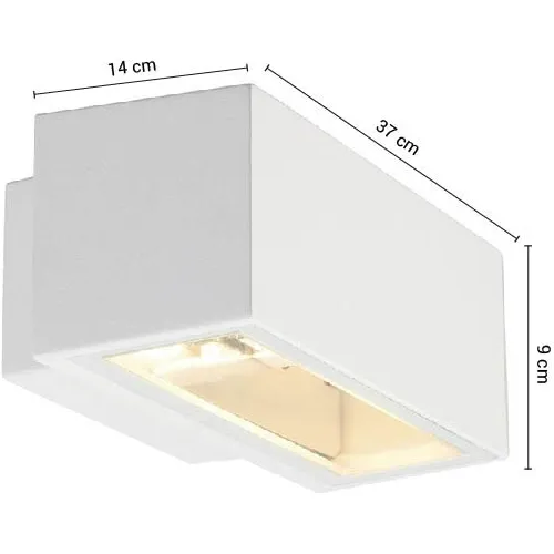 Pack X 3 Luminaria Aplique Exterior Bidireccional E27 Unilux Estructura Blanco