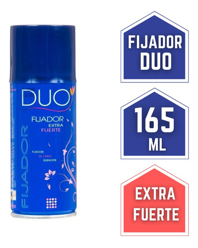 Laca Fijación Pelo Dúo Extra Fuerte 165 Ml Formato Cartera