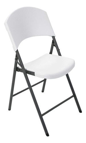 Lifetime Products Silla Plegable Contorneada, Color Blanco