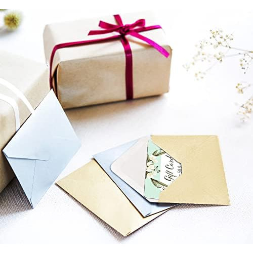 Sobres Para Tarjetas De Regalo: Minisobres De 100 Unidades,