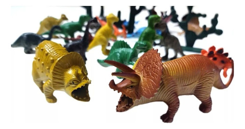 20 Dinossauro De Borracha Miniatura Bichos Pré-históricos