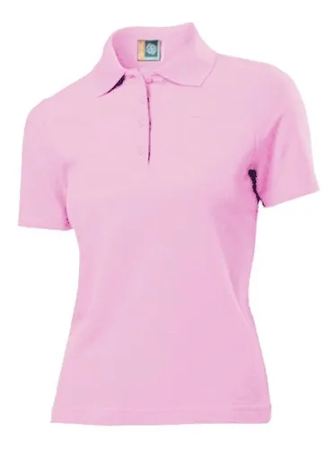 Playera polo rosa mujer sales