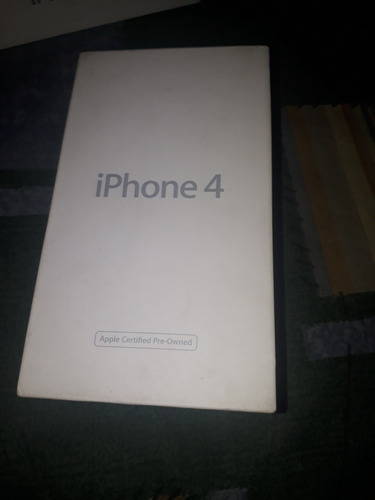 Caja De iPhone 4 White/blanco 8gb Con Sacachip,sticker,etc