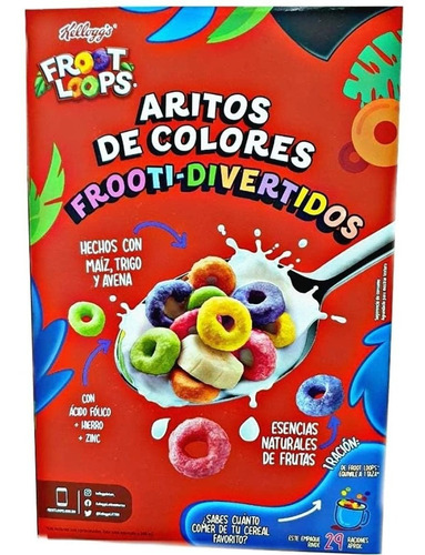 Imagen 1 de 1 de Cereal Froot Loops® De Kellogg's® Caja Grande De 790g