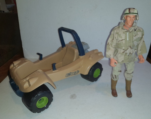 Gi Joe Figura 12 Con Vehiculo Buggy Hasbro 1996 (Usado)