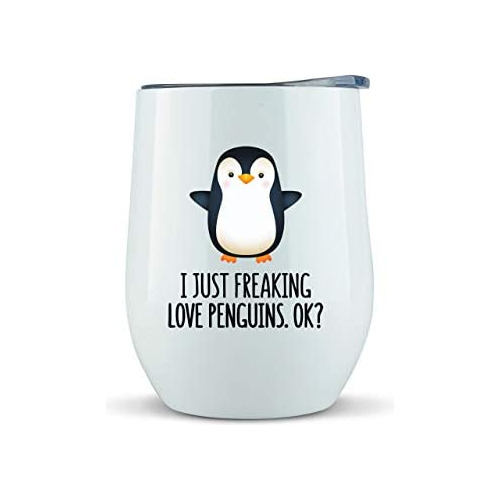 Regalos De Pingüino Mujeres, Vaso/taza De 12 Oz Vino, ...