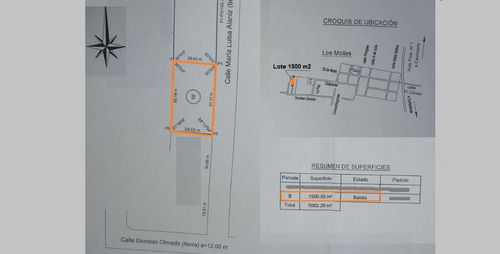 Imagen 5 de 7 de Terreno 1500 M2 Venta Doroteo Olmedo Y Luisa Alaniz 100, Los Molles