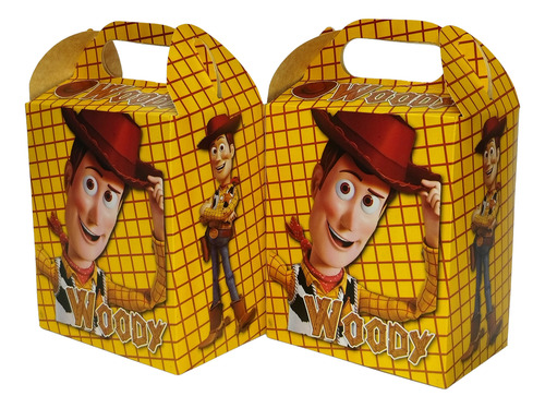 Caja Dulcera + Platos + Vasos Kit Fiesta 20 Niños Woody Woody Woody