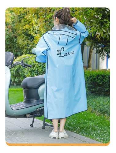 Chubasquero Largo Impermeable De Una Sola Pieza Para Mujer