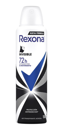 Desodorante Antitranspirante Rexona Invisible Aerosol 150 Ml
