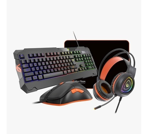 Combo Gamer 4 En 1 Teclado Mouse Audifono Pad Meetion C505