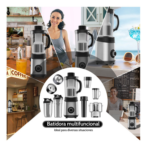 Licuadora Profesional Portátil Electrica Moledor Procesador De Alimentos Extractor De Jugos Eléctrico 22 unidades 800 W 4 Marchas