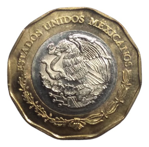 Moneda $20 Bimetalica Veracruz 500 Años De La Fundación