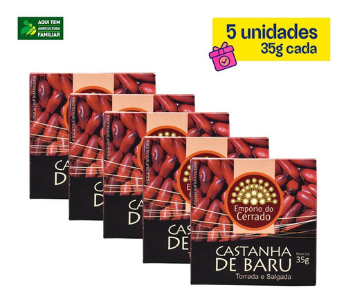 Castanha De Baru Empório Do Cerrado (5unid X 35g)