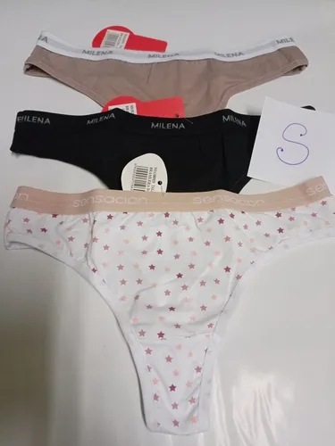 Semi Hilo Pantaleta Semi Hilo Talla S 3 Unidades