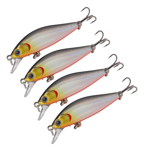 4pcs Fishing Lures Swimbaits Fishing Lures Slow White