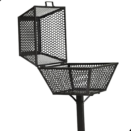 Lixeira Para Calçada E Rua Embutir Com Tampa Resistente