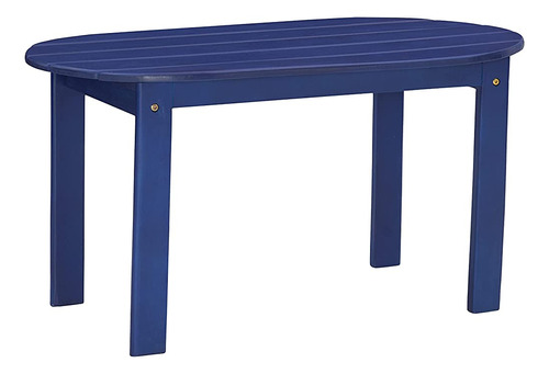 Linon Outdoor Table Jayde Adirondack, Blue Coffee